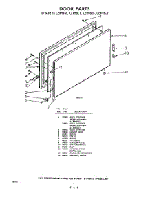 08 - Door parts for Whirlpool CERH8SS / from AppliancePartsPros.com
