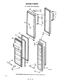 08 - Door parts for Whirlpool Refrigerator EAD19GKWR0 / from AppliancePartsPros.com