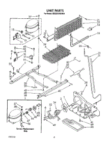 06 - Unit parts for Whirlpool Refrigerator EB22DKXWN01 / from AppliancePartsPros.com