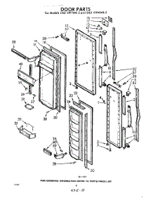 08 - Door parts for Whirlpool Refrigerator EAD19PMWR2 / from AppliancePartsPros.com