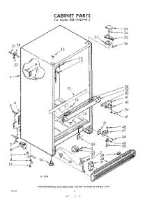 04 - Cabinet parts for Whirlpool Refrigerator EEB191EKWR2 / from AppliancePartsPros.com