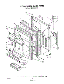 07 - Refrigerator Door parts for Whirlpool Refrigerator EB22DMXWN00 / from AppliancePartsPros.com