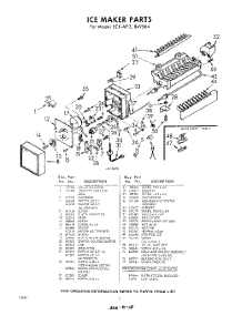 02 - Section parts for Whirlpool Ice Maker ECKMF3 / from AppliancePartsPros.com
