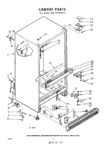 04 - Cabinet parts for Whirlpool Refrigerator EEB191PKWR0 / from AppliancePartsPros.com