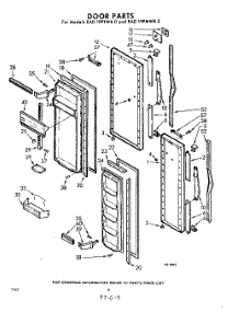 08 - Door parts for Whirlpool Refrigerator EAD19PTWR0 / from AppliancePartsPros.com
