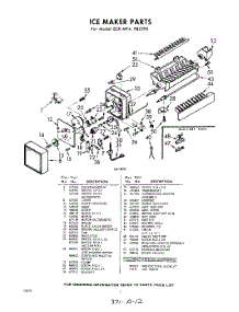 02 - Section parts for Whirlpool Ice Maker ECKMF4 / from AppliancePartsPros.com
