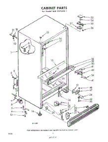 04 - Cabinet parts for Whirlpool Refrigerator EEB191PKWR1 / from AppliancePartsPros.com