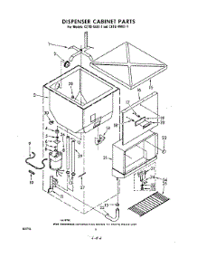 06 - Dispenser Cabinet parts for Whirlpool CETD4AE11 / from AppliancePartsPros.com