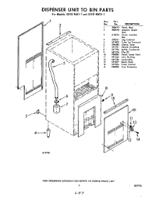 09 - Dispenser Unit To Bin parts for Whirlpool CETD4AE11 / from AppliancePartsPros.com