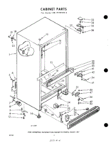 04 - Cabinet parts for Whirlpool Refrigerator EEB191PKWR3 / from AppliancePartsPros.com