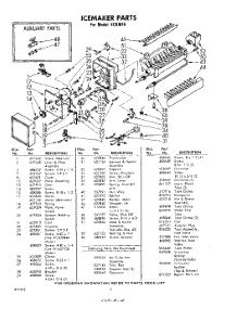 02 - Section parts for Whirlpool Ice Maker ECKMF6 / from AppliancePartsPros.com