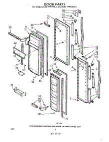 08 - Door parts for Whirlpool Refrigerator EAD19PTWR4 / from AppliancePartsPros.com