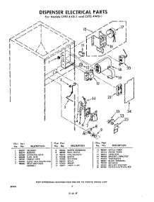 08 - Dispenser Electrical parts for Whirlpool CETD4AS11 / from AppliancePartsPros.com