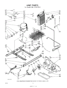 10 - Unit parts for Whirlpool Refrigerator EED191EKWR0 / from AppliancePartsPros.com