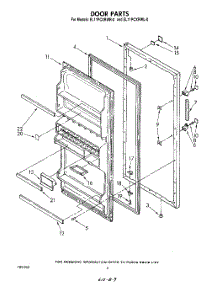 04 - Door parts for Whirlpool Refrigerator EL11PCXRWL0 / from AppliancePartsPros.com