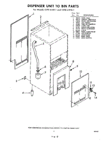 09 - Dispenser Unit To Bin parts for Whirlpool CETD4WS11 / from AppliancePartsPros.com