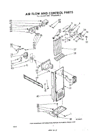 04 - Air Flow And Control parts for Whirlpool Refrigerator EED191MMWR0 / from AppliancePartsPros.com