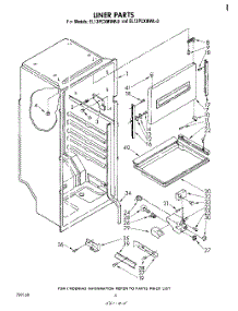 03 - Liner , Lit / Optional parts for Whirlpool Refrigerator EL13PCXMWL0 / from AppliancePartsPros.com