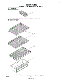 06 - Shelf parts for Whirlpool Refrigerator EL13PCXMWL0 / from AppliancePartsPros.com