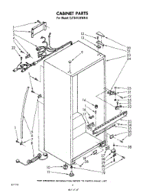 04 - Cabinet parts for Whirlpool Refrigerator EJT141XKWR0 / from AppliancePartsPros.com