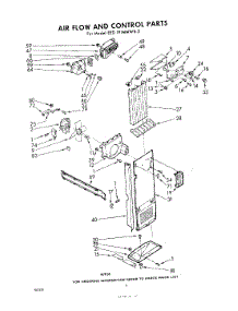04 - Air Flow And Control parts for Whirlpool Refrigerator EED191MMWR2 / from AppliancePartsPros.com