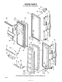 08 - Door parts for Whirlpool Refrigerator EED191MMWR2 / from AppliancePartsPros.com
