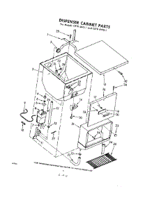 06 - Dispenser Cabinet parts for Whirlpool CETD6AS11 / from AppliancePartsPros.com