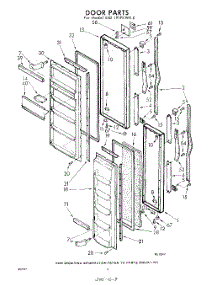 08 - Door parts for Whirlpool Refrigerator EED191PKWR0 / from AppliancePartsPros.com