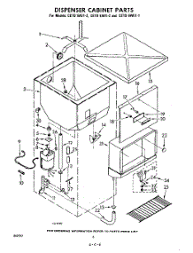 06 - Dispenser Cabinet parts for Whirlpool CETD6AS12 / from AppliancePartsPros.com