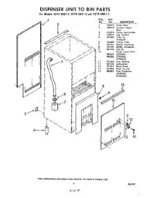 09 - Dispenser Unit To Bin parts for Whirlpool CETD6AS12 / from AppliancePartsPros.com