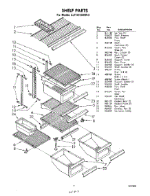 07 - Shelf parts for Whirlpool Refrigerator EJT161XKWR0 / from AppliancePartsPros.com