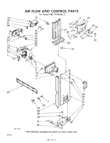 04 - Air Flow And Control parts for Whirlpool Refrigerator EED191PKWR2 / from AppliancePartsPros.com
