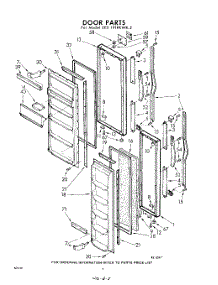 08 - Door parts for Whirlpool Refrigerator EED191PKWR2 / from AppliancePartsPros.com