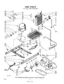 10 - Unit parts for Whirlpool Refrigerator EED191PKWR2 / from AppliancePartsPros.com