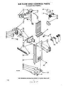 04 - Air Flow And Control parts for Whirlpool Refrigerator EAD19VMWR2 / from AppliancePartsPros.com