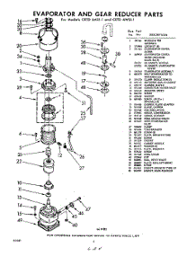 04 - Evaporator And Gear Reducer parts for Whirlpool CETD6WS11 / from AppliancePartsPros.com