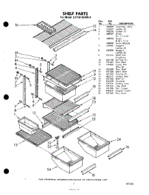 07 - Shelf parts for Whirlpool Refrigerator EJT181XKWR0 / from AppliancePartsPros.com