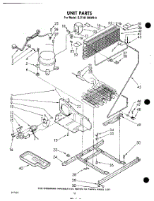10 - Unit parts for Whirlpool Refrigerator EJT181XKWR0 / from AppliancePartsPros.com
