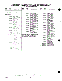 12 - Not Illustrated And Optional parts for Whirlpool Refrigerator EJT181XKWR0 / from AppliancePartsPros.com