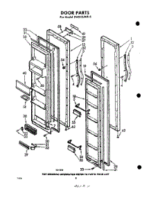 08 - Door parts for Whirlpool Refrigerator EWD15JWR0 / from AppliancePartsPros.com