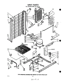 10 - Unit parts for Whirlpool Refrigerator EWD15JWR0 / from AppliancePartsPros.com
