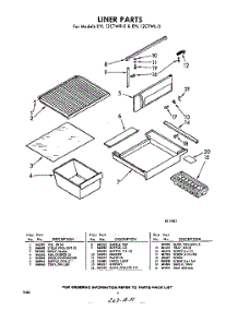 04 - Liner parts for Whirlpool Freezer EYL12CTWR0 / from AppliancePartsPros.com