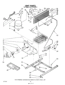 10 - Unit parts for Whirlpool Refrigerator EJT181XKWR1 / from AppliancePartsPros.com