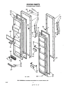 08 - Door parts for Whirlpool Refrigerator EWD15JWR1 / from AppliancePartsPros.com