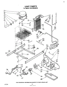 10 - Unit parts for Whirlpool Refrigerator ED191EKLWR0 / from AppliancePartsPros.com