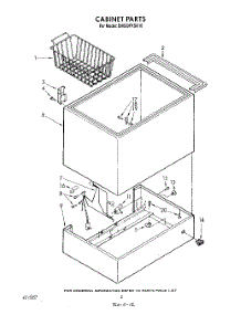 02 - Section parts for Whirlpool Freezer EH090FXSW10 / from AppliancePartsPros.com