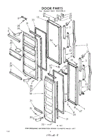 08 - Door parts for Whirlpool Refrigerator EAD19ZKWR0 / from AppliancePartsPros.com