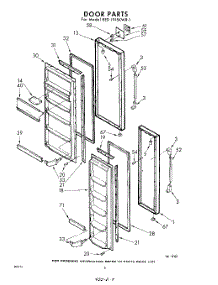 08 - Door parts for Whirlpool Refrigerator EED191SKWR1 / from AppliancePartsPros.com