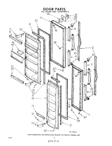 08 - Door parts for Whirlpool Refrigerator EAD221NKWR0 / from AppliancePartsPros.com