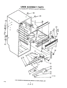 04 - Liner Assembly parts for Whirlpool Freezer EYT12DTWR0 / from AppliancePartsPros.com